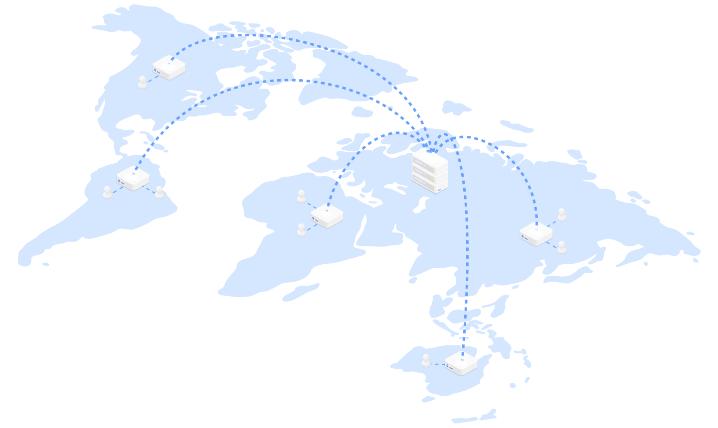 BytePlus official illustration of global content distribution over its edge network